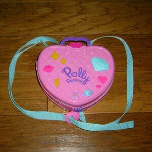 Polly Pocket Theme Park Heart Shaped Backpack Playset, Figures